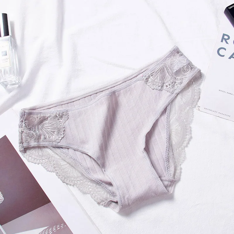 2 Pieces Women Sexy Cotton Panties Female Low-Waist Sexy Lace Edge Underwear Girl's Breathable Briefs Lingerie Intimates 2 Pieces Women Sexy Cotton Panties Female Low-Waist Sexy Lace Edge Underwear Girl's Breathable Briefs Lingerie Intimates