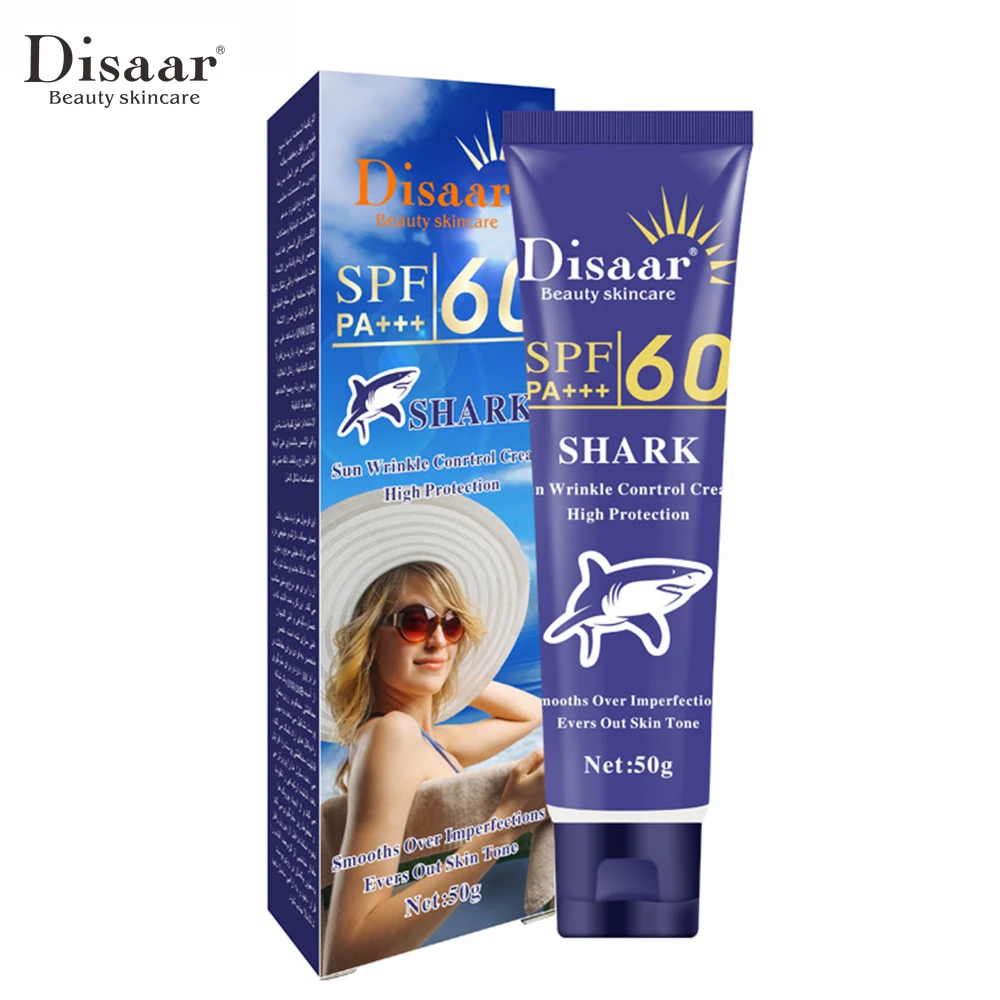 

Disaar Whitening Sunblock Body Suntan Facial Sunscreen Sunburn Creme SHARK Refreshing Solar Filter Oil Tanning Skincare TSLM1