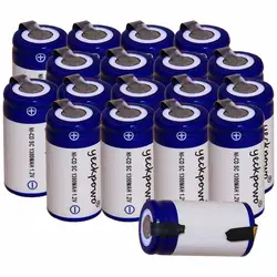 Низкая цена 18 шт. SC батарея 1,2 в батареи перезаряжаемые 1300 мАч nicd для механические инструменты akkumulator