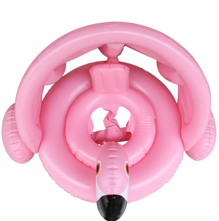 0-3 лет детский надувной фламинго Лебедь бассейна ездить на навес сиденье плавание кольцо воды вечерние игрушки для новорожденных круг