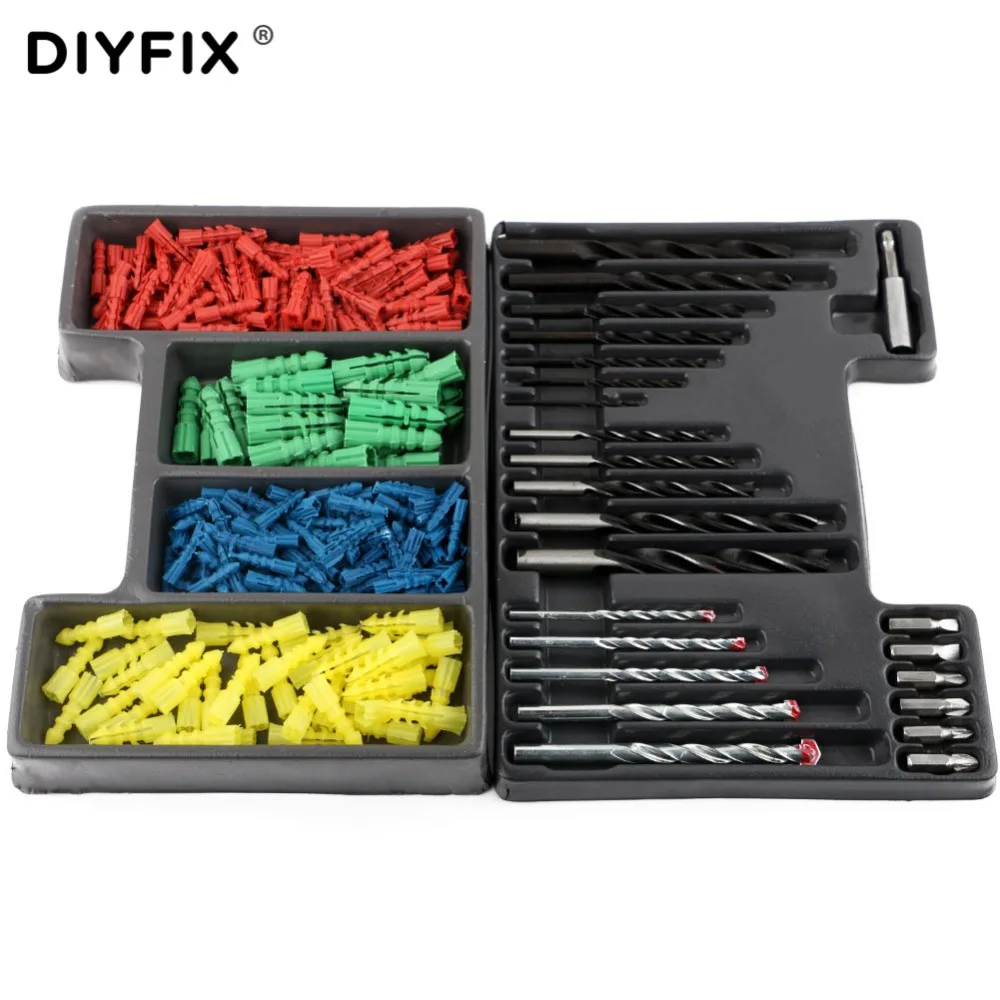 Buy DIYFIX 300Pcs Drill Bits Set Twist Drill Wood