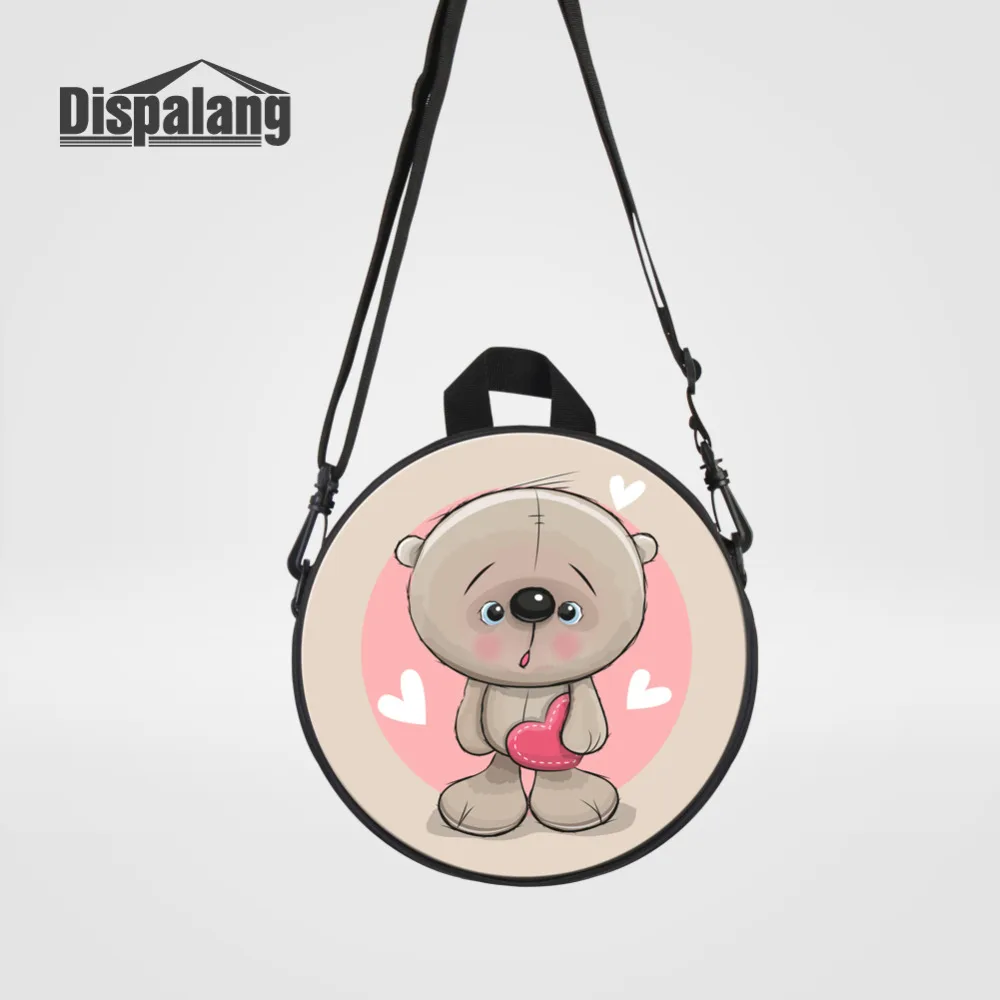 cartoon beer kdis round messenger bags (3)