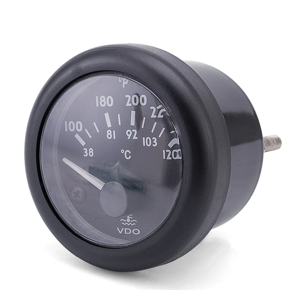 VDO-water-temperature-Gauge-12V-24V-optional-38-120C-100-250F