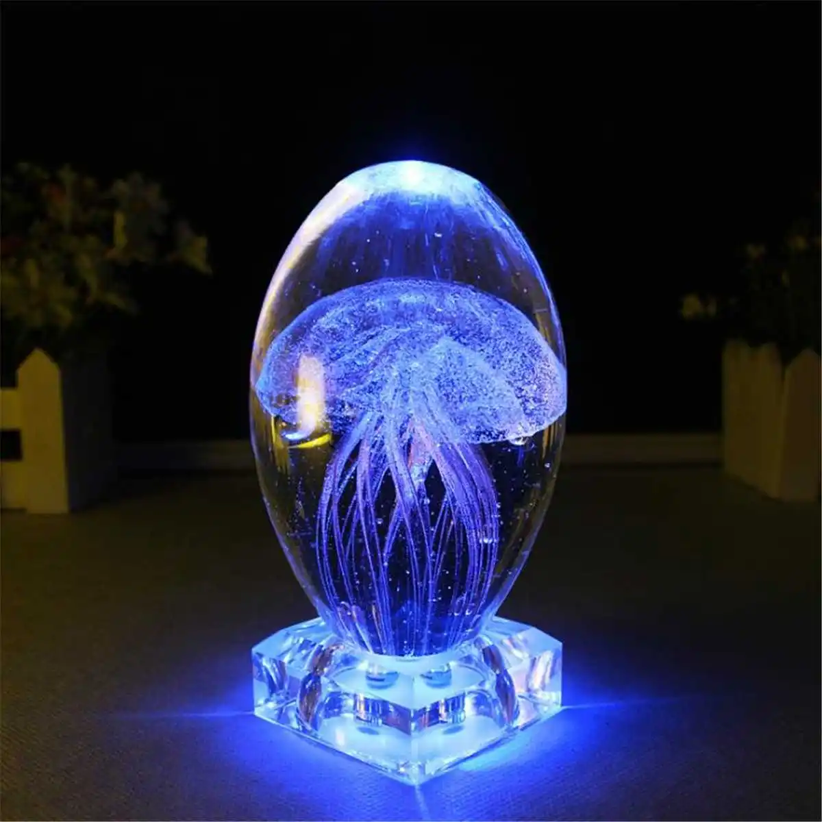 

Jellyfish Lamp Small Jellyfish Light 3D Children's Night Light Baby Lampara LED Multicolor Lighting Crystal Fish With Battery