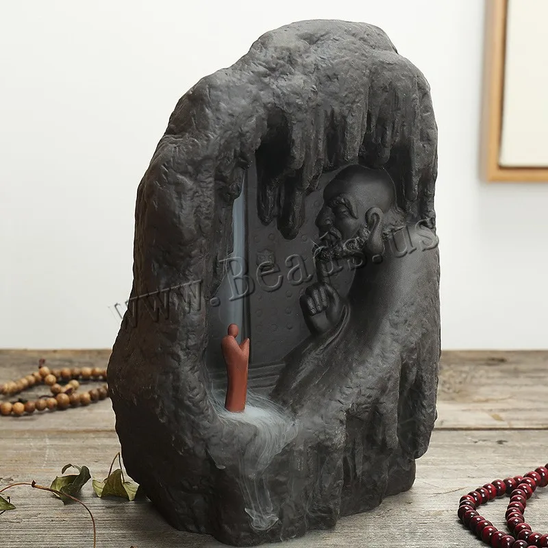 Ceramic Backflow Incense Burner Rockery Smoke Waterfall Stick Incense Holder Incense Crafts Mountain River Handicraft Censer Ceramic Backflow Incense Burner Rockery Smoke Waterfall Stick Incense Holder Incense Crafts Mountain River Handicraft Censer