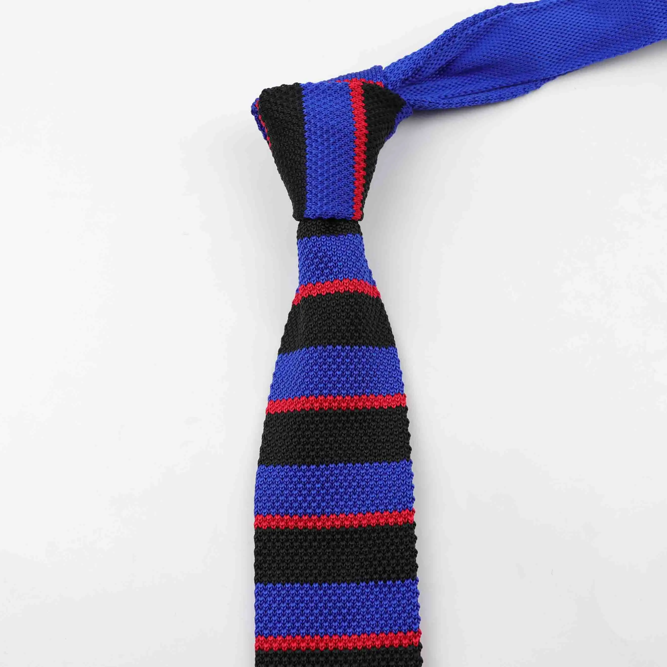 Модные мужские цветные вязаные галстуки, галстуки в полоску, узкие тонкие тканые простые Галстуки - Цвет: 68