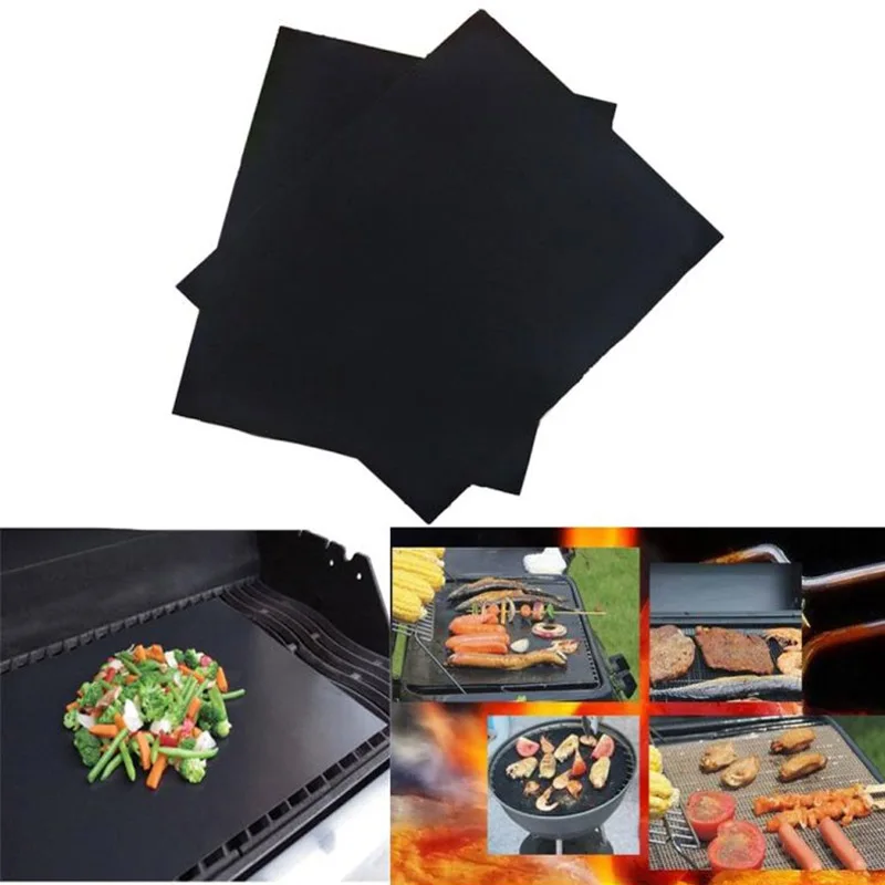 1pc 44X33CM Non Stick PTFE BBQ Liners Oven Liner Grill Foil Barbecue
