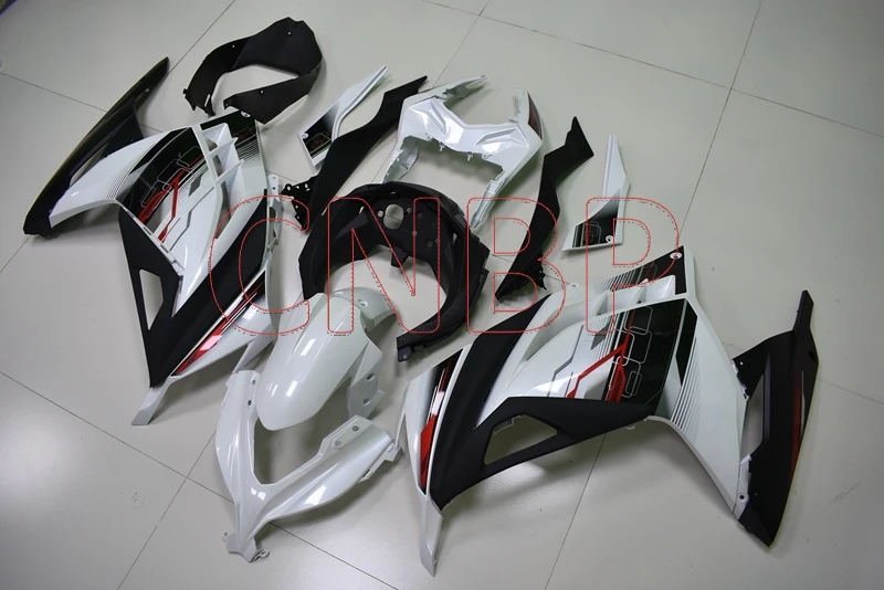 

Full Body Kits for Kawasaki Zx300r 2013 - 2015 White Black Abs Fairing EX 300 Ninja 14 15 Bodywork Zx300r 2014 no paint