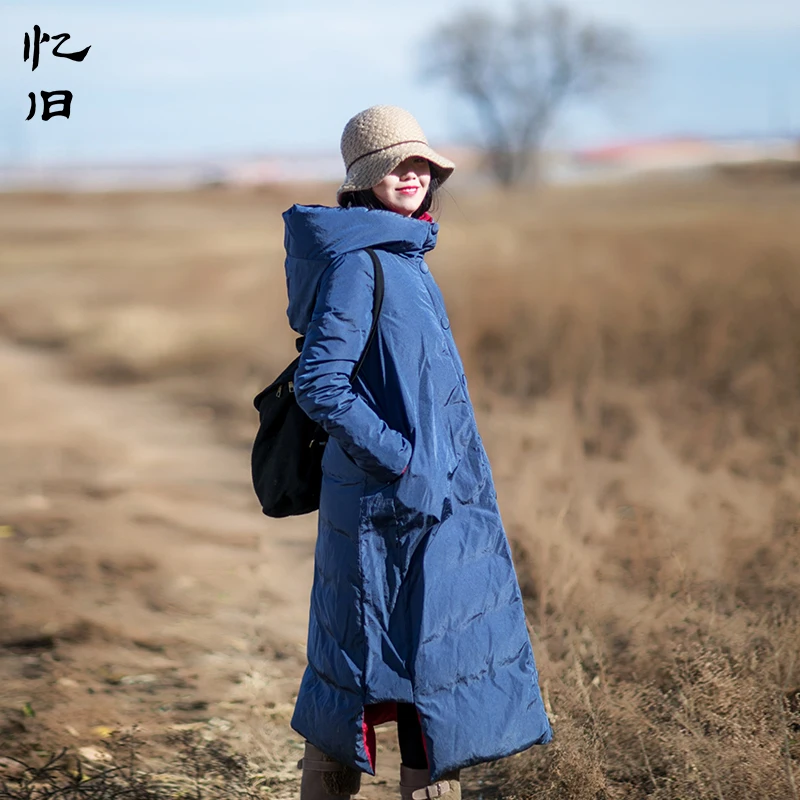 Yijiu 2017 женские зимние пуховые пальто с капюшоном длинные наполнителем белый
