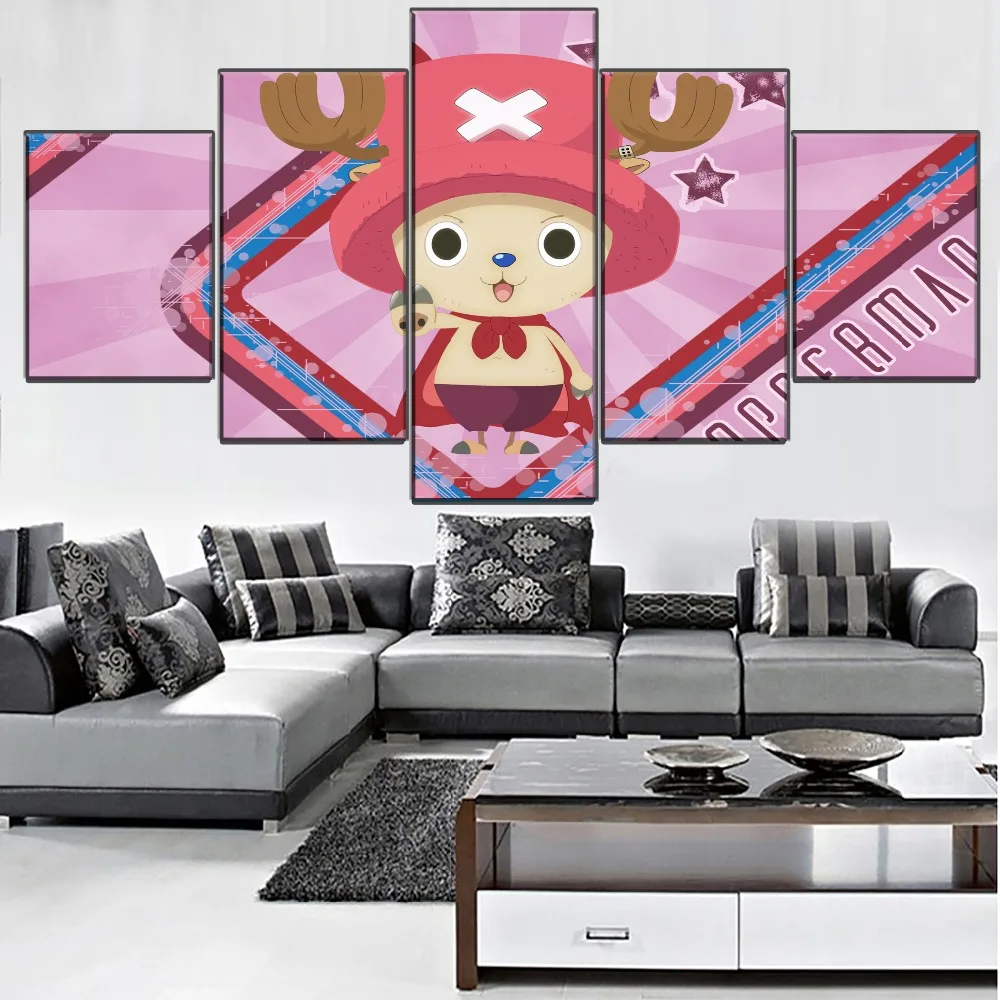 

Tony Tony Chopper ONE PIECE Anime HD Print Paintings on Canvas Wall Art 5 Piece Poster Decorative Home Decor Picture Home Decor