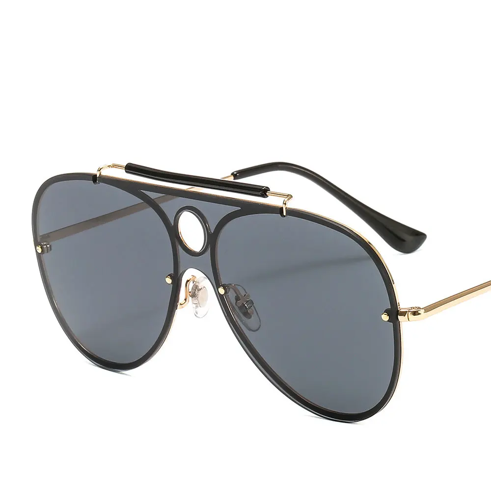 Негабаритных солнцезащитных очки козырек для мужчин и женщин One Peice Sunny шапка с защитой лица от ветра солнцезащитные очки с плоским верхом капот очки с коробкой FML