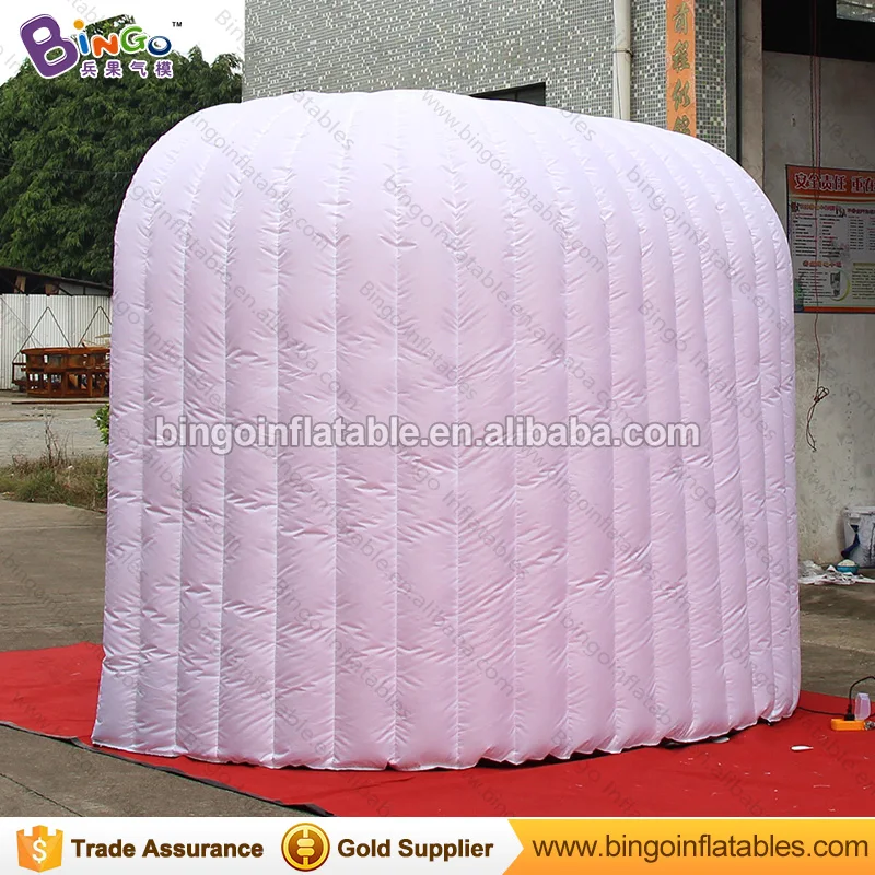  led Dome Inflatable Photo Booth with red color cloth inside BG-A0714-4 toy tent
