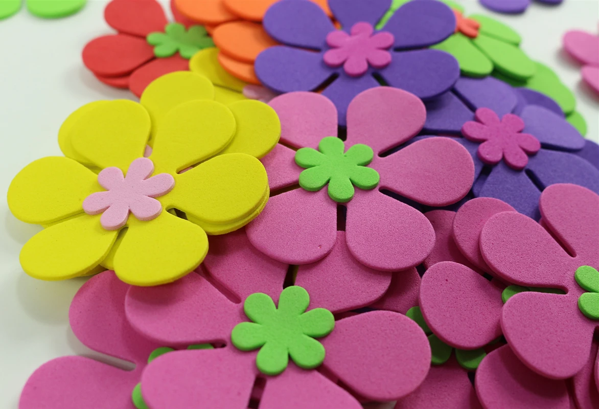 50 шт./пакет микс цветов пенные наклейки детские игрушки набор для скрапбукинга для раннего развития детей DIY Детский сад декоративно-прикладного искусства ремесло