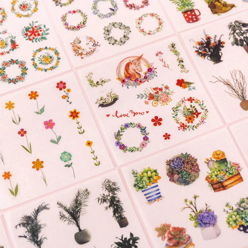 16 шт./кор. мультфильм Блестящая лента акварельные украшения DIY дневник в стиле Скрапбукинг этикетка наклейка s Канцтовары подарок, школьные принадлежности