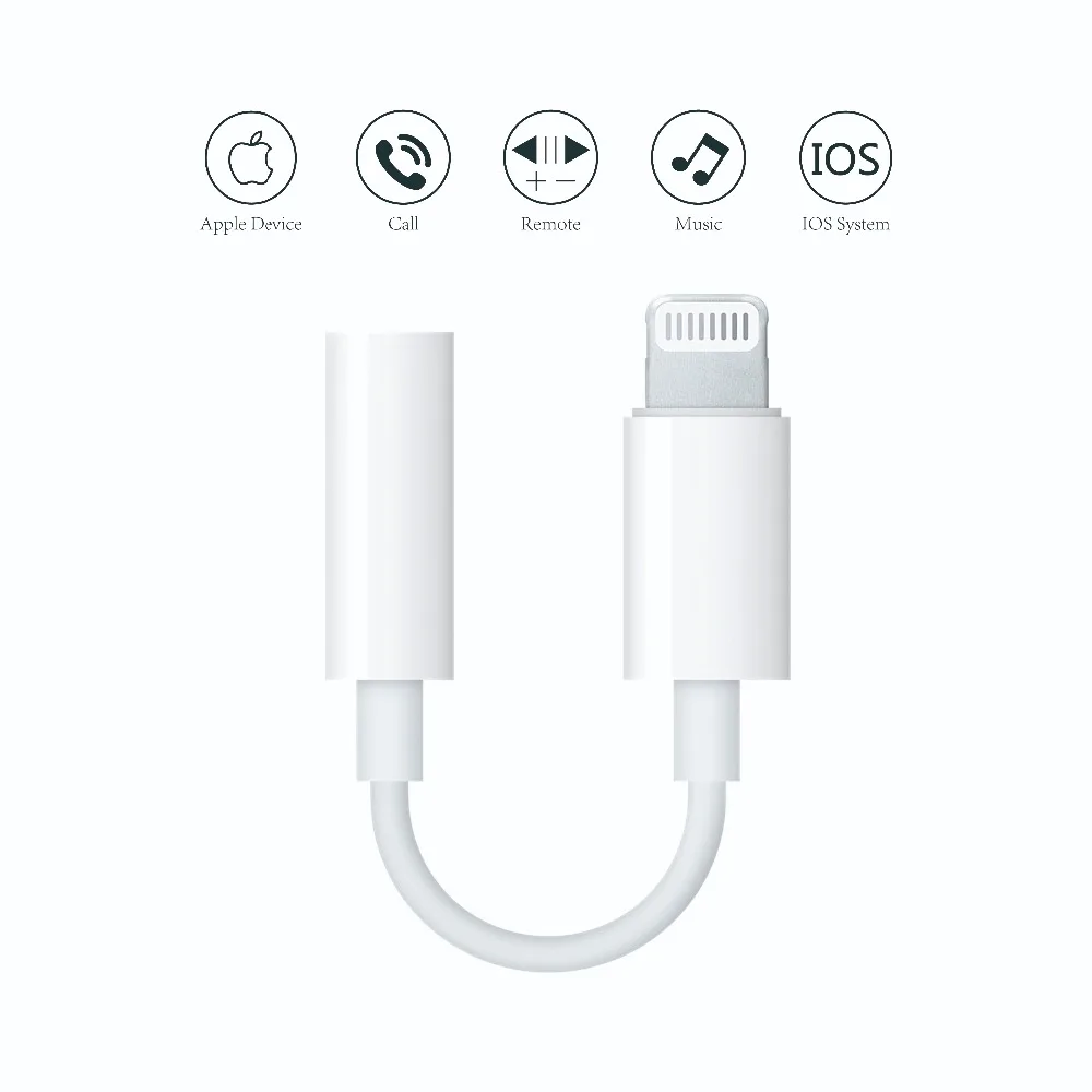 Apple lightning to 3 5mm headphone jack adapter apple earpods audio