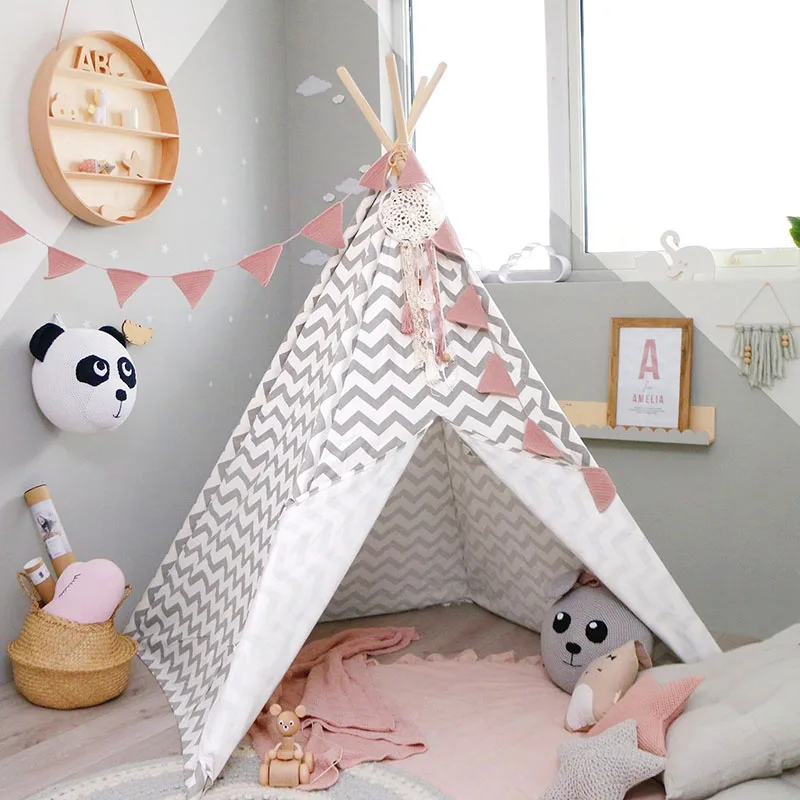 Парусиновая палатка-вигвам Grand Princess Baby Playhouse детская складная Игровая палатка подарок для детей