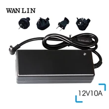 WANLIN 12V10A источник питания DC12V трансформатор переменного тока 110 В 220 В 220 В к DC 12 Вольт 12 В Светодиодный драйвер для светодиодной ленты