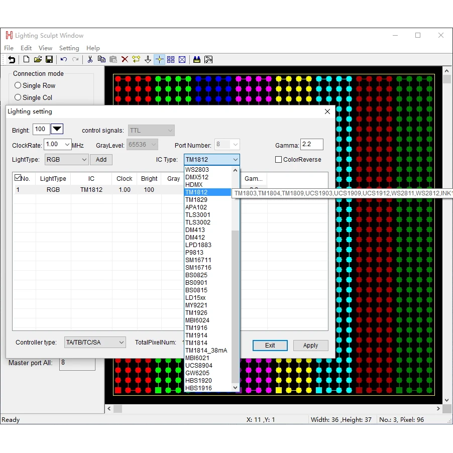 LED контроллер Полноцветный Программируемый DMX512 8 портов Drive 8192 пикселей можно