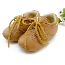 Британский стиль детская обувь для новорожденных кожаная обувь для ползунков