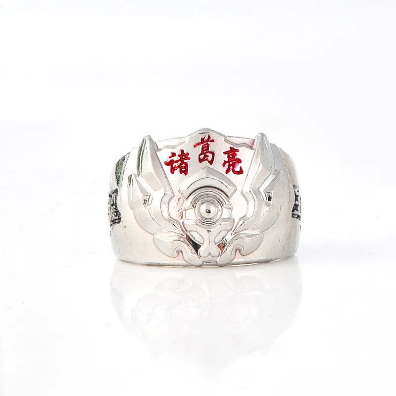 cheap Crazy Feng New Hot Anime Game Ring King Glory Cosplay Punk Rings For Men Vintage Jewelry Statement Ring Wholesale