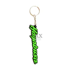 3 colors optional motorbike accessorie 3D soft rubber motorcycle key ring green motorbike keychain for all suzuki hayabusa model