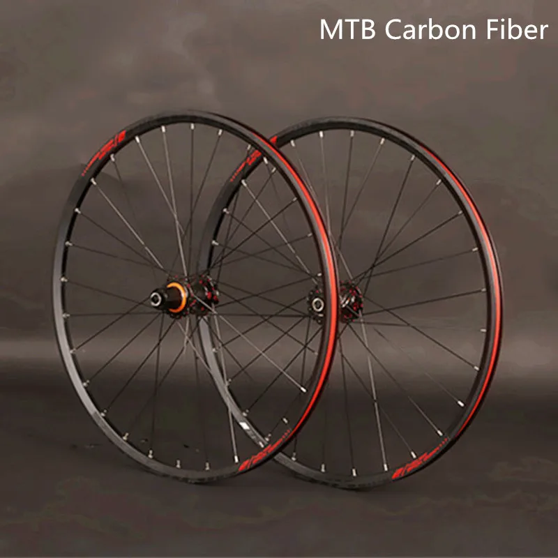 Online JKLapin MTB Mountainbike 26 zoll 27,5 29 zoll Carbon Fiber Räder Versiegelt Lager Laufradsatz Felge