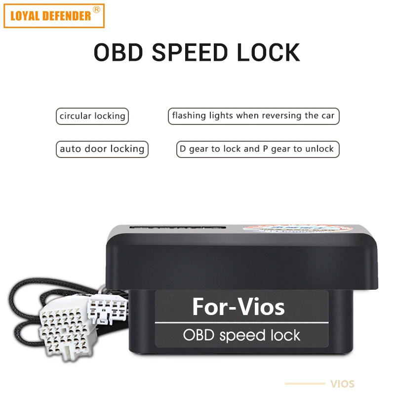 OBD замок скорости для TOYOTA Vios Yaris-, который подключи и играй, автоматическая интеллектуальная безопасность
