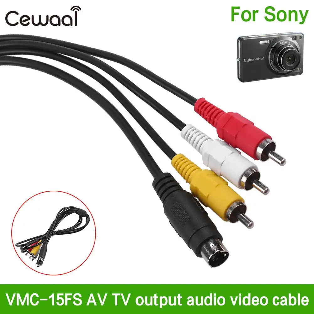 

VMC-15FS Digital AV Audio Video TV Out Cable Cord Line Wire For Sony Camcorder VMC-15FS AV TV Output Audio Video Cable For Sony