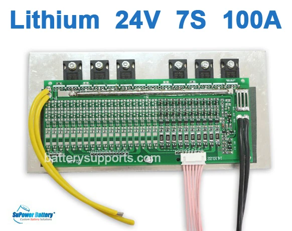 SuPower 7 S 24 V 25 2 29 4 100A литий ионная LiPo батарея BMS система управления баланс PCB