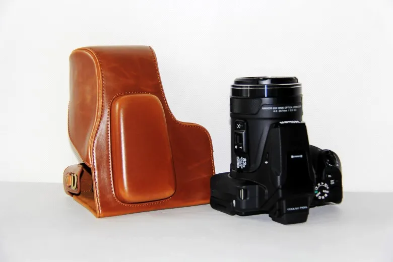 Free Shipping High Quality PU Leather Camera Case Bag Cover for Nikon