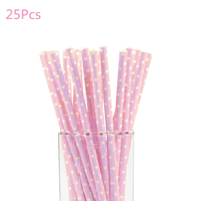 25pcs pink straws Детский душ мальчик украшения для девочек набор это мальчик это девочка о Детские воздушные шары пол раскрыть Дети День Рождения Вечеринка ребенок душ подарки - Цвет: 25pcs pink straws