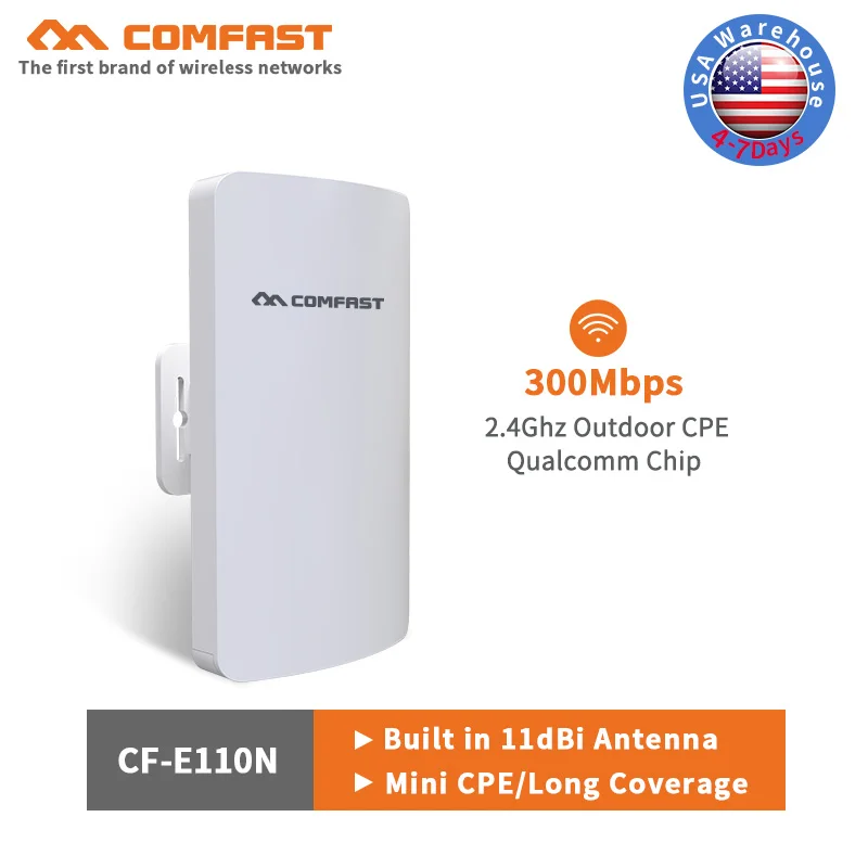 

Hot Comfast outdoor mini cpe 11dbi Antenna wi-fi 300Mbps wifi router & wifi extender repeater & network bridge 1-2km Nanostation