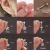 Boucle d'oreille en cristal, Piercing du Cartilage, en forme de cœur, d'étoile, de croix, en acier inoxydable, clous Helix ► Photo 1/6