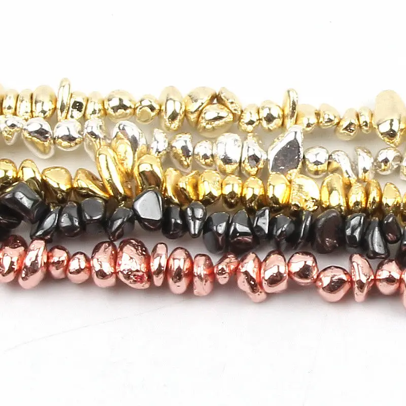 

Hematite Beads Matte Effect Irregular Shape DIY Original Loose Bead Bracelet Necklace Jewelry Accessories