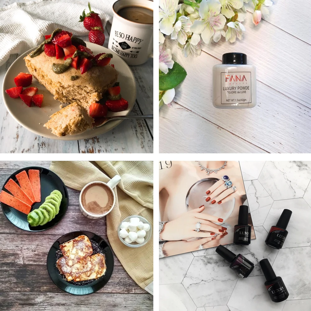 HUAYI 83x55cm double sides wood board backdrop vintage wood floor photophone photoshoot background photocall for Food Doll Cake