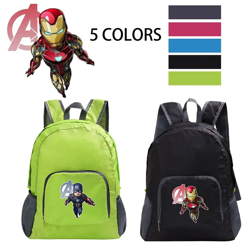 

Avengers Marvel Iron Man Captain America Ultralight Daypack Packable Foldable Waterproof Lightweight Travel Bags Backpack A19525