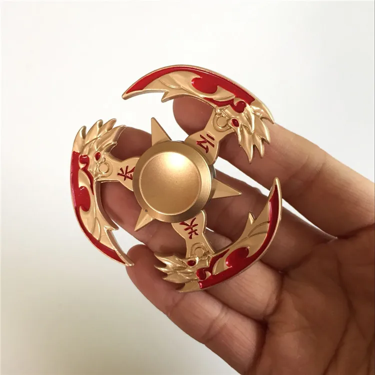 Новый золотой Гуань Юй металла Спиннеры цинковый сплав гироскоп Rotary EDC руки Spinner Для аутизма и СДВГ фокус стресса палец совет игрушки