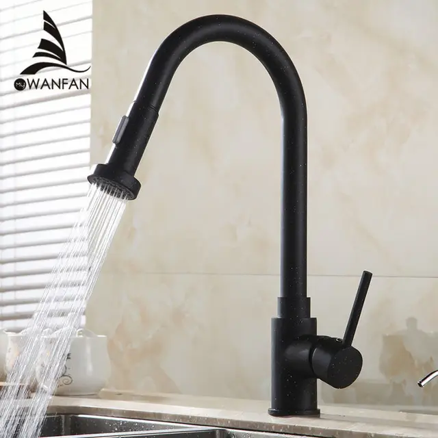 Best Price Kitchen Faucet Single Handle Hole Pull Out Spray Brass Kitchen Sink Faucet Mixer Cold Hot Water Taps Torneira Cozinha GYD-7111R