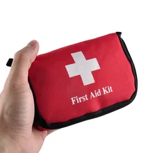 Аварийный комплект выживания красный Цвета пустой путешествия спорт домой Спецодежда медицинская сумка Открытый автомобиля безопасной Аварийной Выживания мини-аптечка