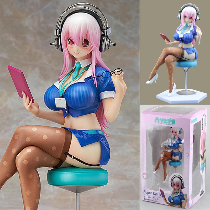 

Good PVC 1/7 Office Style Sexy Super Sonico Action Figure Adults Anime Model Toy Collectible Gift Decoration 22cm