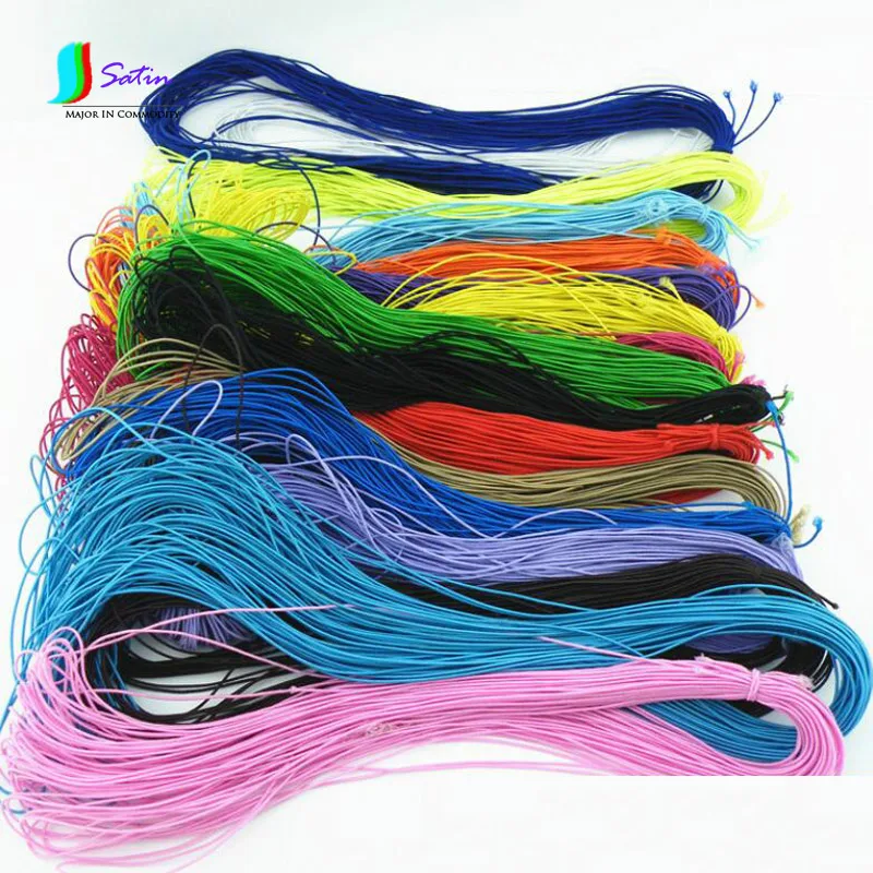 

Colorful Extremely Fine Round Elastic Band For Skirt Waist Fold Sewing DIY Invisible Round Ultra Fine Elastic Rope S0099H 1MM