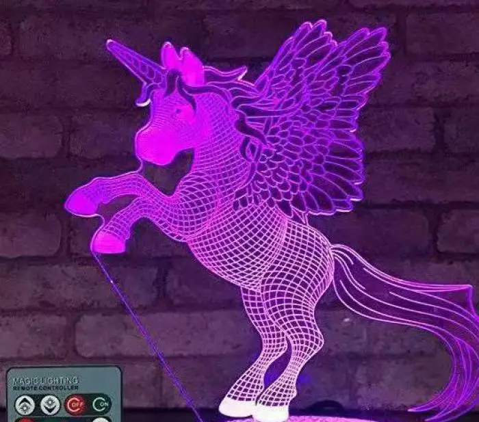 Милые Мультяшные детские игрушки Acrylique Usb 3d лампа детская комната украшение 3d Ночник светильник 7 цветов Изменение буквы светильник - Цвет: G