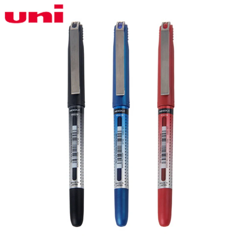 Mitsubishi Uni-ball Visão Agulha Micro Ub-185s Gel Ink Pen 0.5 Milímetros 12 Pçs – Lote Preto Azul Vermelho Suprimentos Escrita