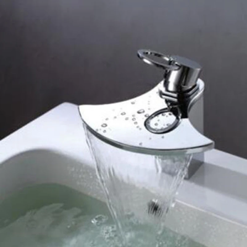 new fashion novel design ax shape basin sink faucet waterfall spout chrome bathroom faucet bath mixer - Bathroom Sinks Designer new fashion novel design ax shape basin sink faucet waterfall spout chrome bathroom faucet bath mixer - Bathroom Sinks Designer