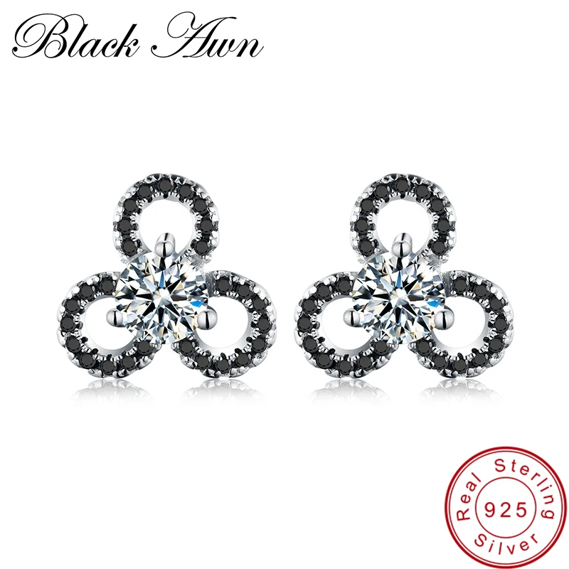 Nouveau 925 Sterling Silver Shine oreille HOOP Clip Boucles D/'oreilles Charme Femmes Party Jewelry