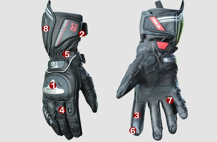 Vemar велосипедные дышащие перчатки/гоночные кожаные перчатки для верховой езды/спортивные перчатки/мотоциклетные гоночные перчатки - Цвет: Черный