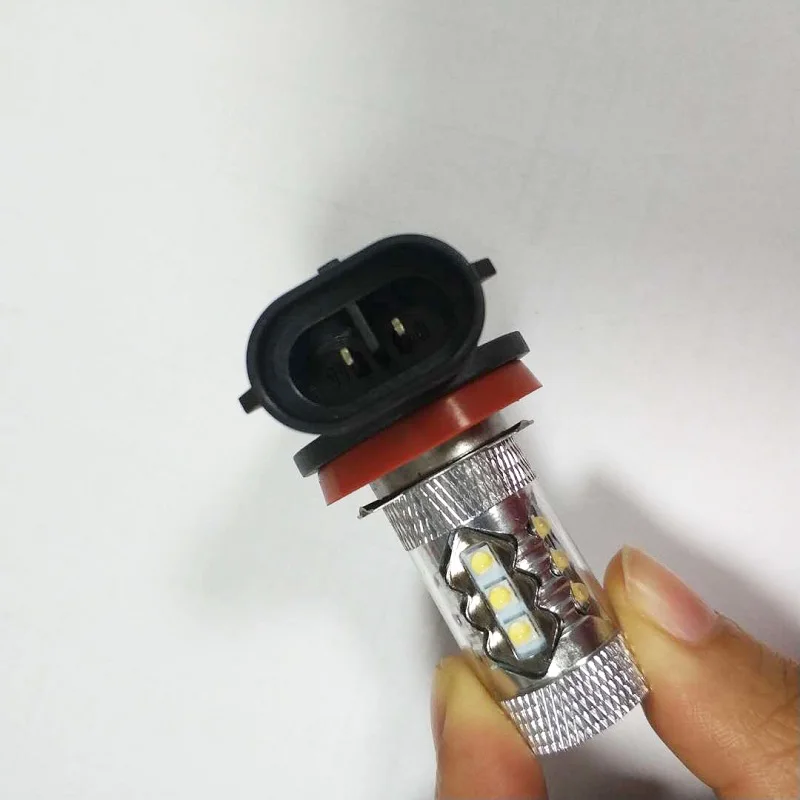 Светодиодная лампочка H8 16SMD 2828 80 Вт 6500K 7000K белая светодиодная для Светодиодный