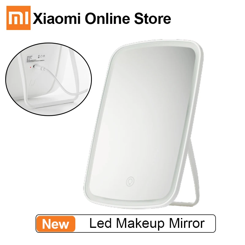 

New Xiaomi Mijia Jordan&Judy Led makeup mirror desktop Intelligent led light portable folding light mirror dormitory desktop