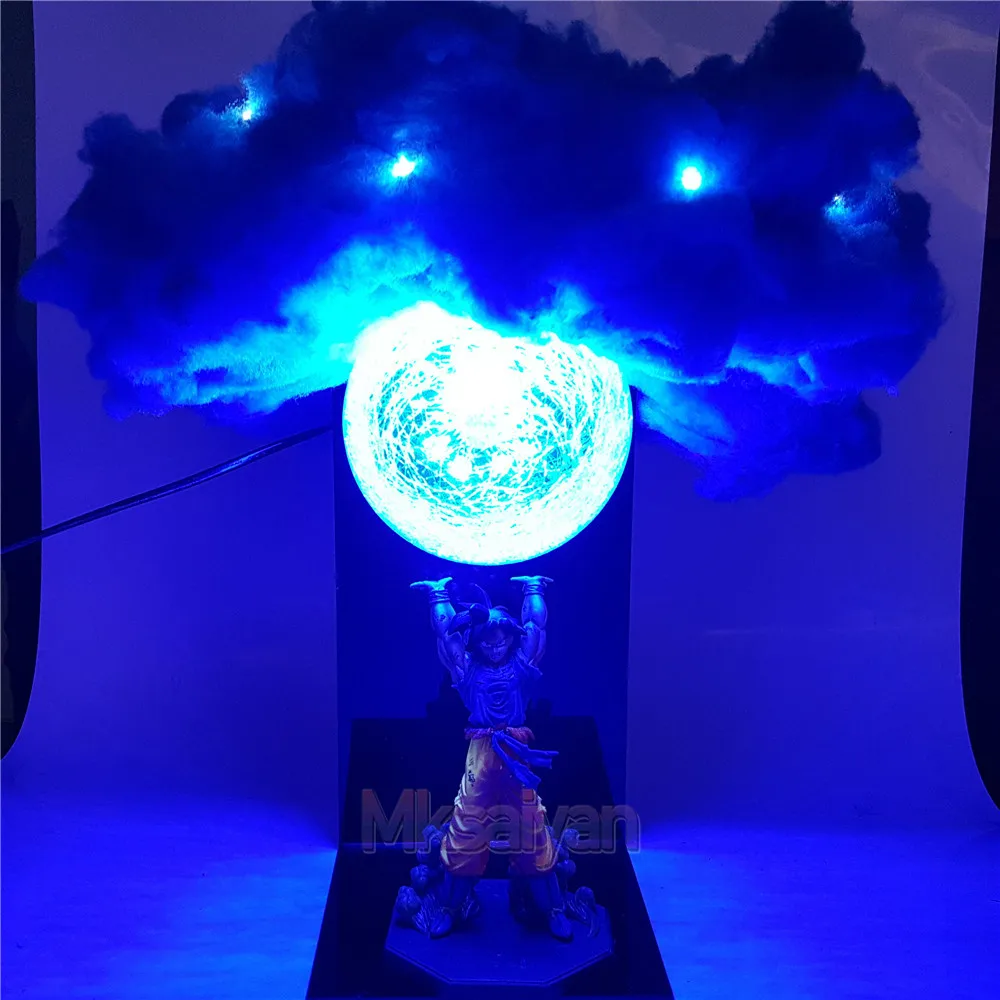 Dragon Ball Z фигурка Сон Гоку Genki damaSpirit Bomb Cloud DIY светодиодный светильник набор Dragon Ball и super Goku аниме фигурка ПВХ Модель игрушки