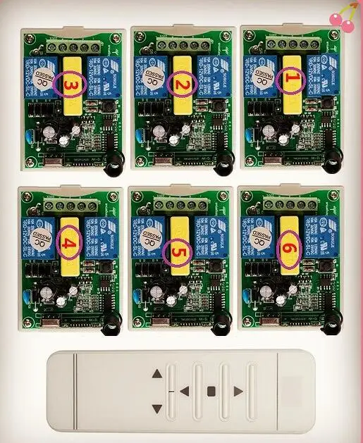 Трубчатый мотор гаражные двери/проекционный экран/жалюзи AC 220 V RF беспроводной пульт дистанционного управления цифровой экран дисплея - Цвет: A